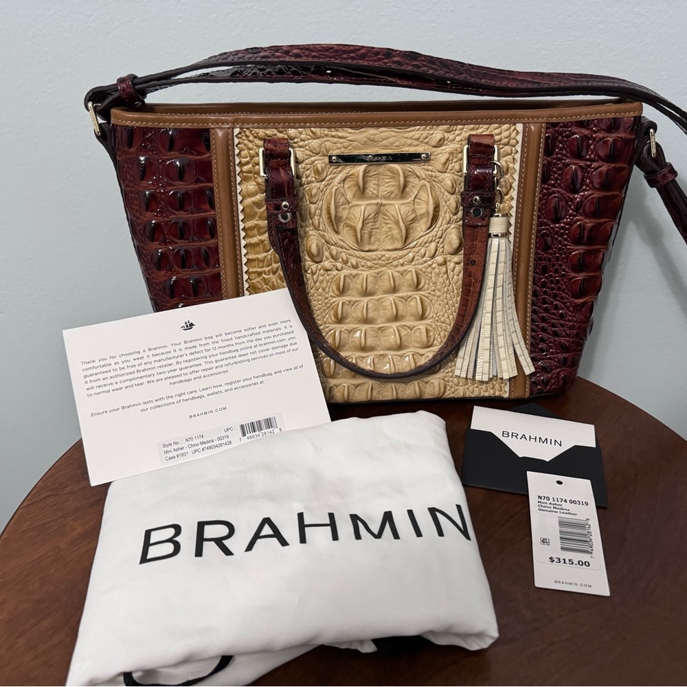 Brahmin Mini Asher Chino Medina.